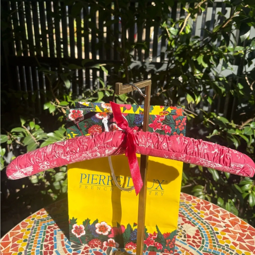 Pierre Deux Vintage Pink Toile Floral Hanger